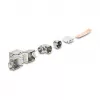 DeLOCK Keystone modulis RJ45 ligzda uz LSA Cat.6A metāla fiksators bezinstrumentu 90° leņķa ekranēts