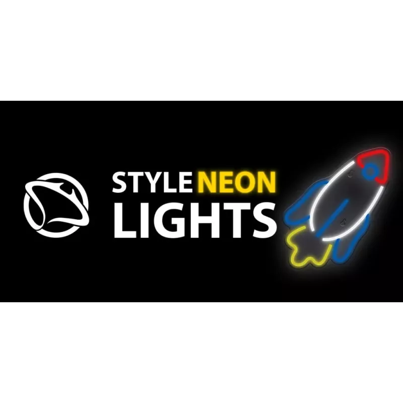 LED neona gaisma MANTA SNL91MT Style RAKETA – dekoratīvs LED neona panelis, modelis SNL91MT