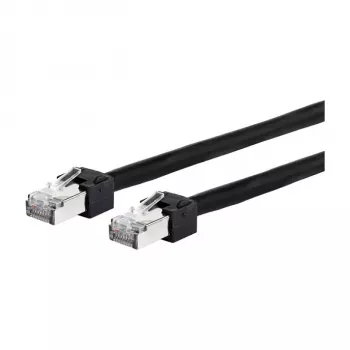 METZ CONNECT 13084F1000-E tīkla kabelis, melns, 1 m, Cat5e S/UTP (STP) (13084F1000-E)