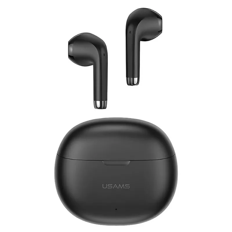 Austiņas Usams BHUYO01 Bluetooth austiņas 5.3 TWS Rhymbo melnas