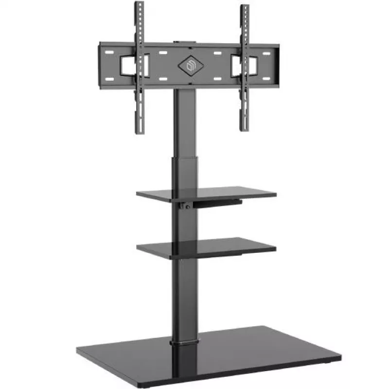 Grīdas TV statīvs ONKRON TS5550-B 32–65 collu (81,3–165,1 cm) ekrāniem, maks. slodze 30 kg, VESA 100x100–600x400, augstums 880–1080 mm, pagriešana ±25°