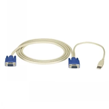 Melnsbox Servswitch EC USB Server kabelis - VGA, USB, 3M