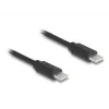 USB kabelis DeLOCK 90369 USB 2.0 0,75 m USB C Melns