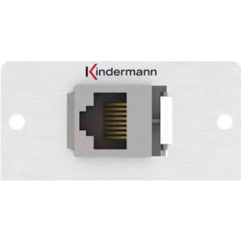 Kindermann Konnect 50 alu - modulāra priekšējā plāksne-Snap-In - RJ-45 (7444000423)