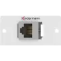 Kindermann Konnect 50 alu - modulāra priekšējā plāksne-Snap-In - RJ-45 (7444000423)