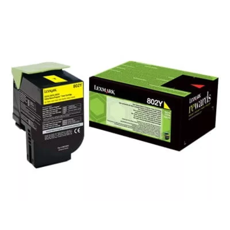 Toner Lexmark 80C20Y0 3000 lapas dzeltena