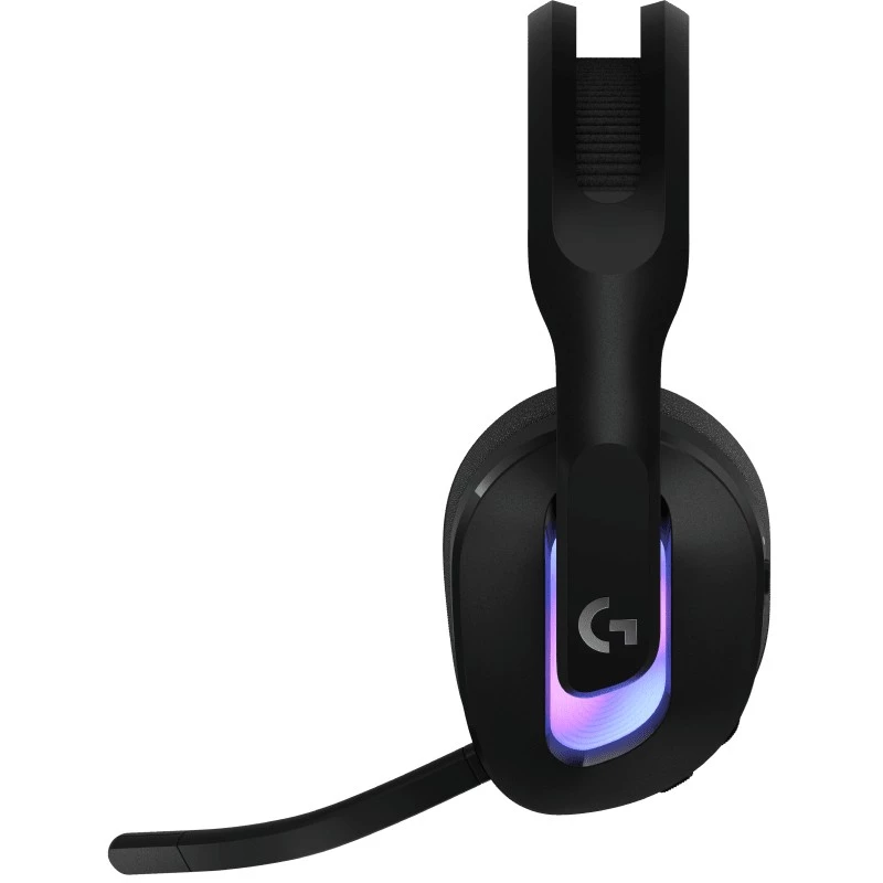 Logitech G G522 LIGHTSPEED bezvadu spēļu austiņas LIGHTSYNC RGB mikrofons un uzlabota sinhronizēta audio trīskāršā savienojamība