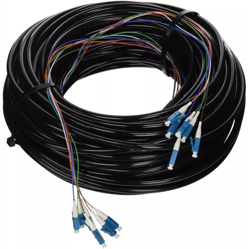 Vienmoda LC šķiedru kabelis Ubiquiti FC-SM-300 91,44 m Melns