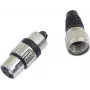 XLR 3-pin connector Omnitronic 30200111 — vīrieša/sievietes audio savienotājs mikrofonam un profesionālai audio tehnikai