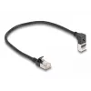Tīkla kabelis DeLOCK RJ45 Cat.6A 0.25m Melns