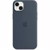 Silikona maciņš Apple iPhone 14 Plus MagSafe Storm Blue