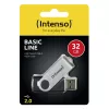 USB zibatmiņa Intenso 32GB USB-A 2.0 melna sudraba