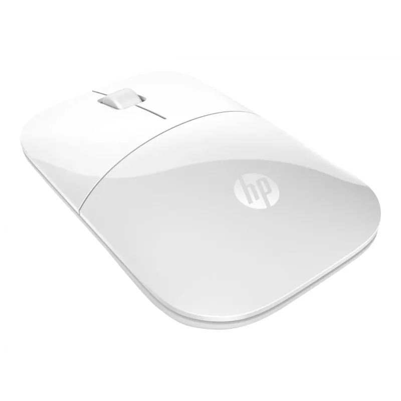 HP Z3700 baltā bezvadu pele, piemērota abām rokām, optiskā, RF bezvadu, 1200 DPI, balta