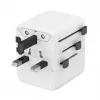 Ceļojumu strāvas adapteris GEMBIRD TPA-1A2C20-01-W — 20 W, USB-A (18 W) + 2× USB-C (20 W), E tipa spraudnis, balts