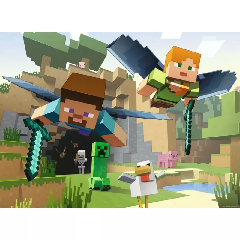 Mīkla Ravensburger Minecraft Animal Adventures — 200 gab., taisnstūrveida