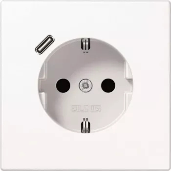 Schuko kontaktligzda ar USB LS1520-18CWW, C tips (LS1520-18CWW)