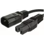 Microconnect PE011410 strāvas kabelis melns 1 m C14 savienotājs C15 savienotājs