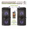 Rebeltec SoundBox 480 portatīvais Bluetooth stereo skaļrunis melns, 50W RMS
