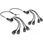 USB centrmezgls DELOCK 61072 — 8 portu USB 2.0 centrmezgls, darbināms no kopnes