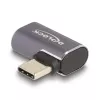 DELOCK USB adapteris 40 Gbps USB Type-C PD 3.0 100 W vīrišķais uz sievišķo leņķveida pa kreisi/pa labi 8K 60 Hz metāls