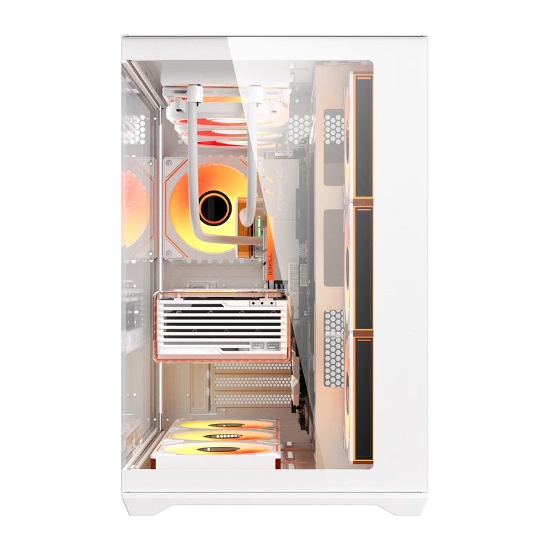 Datorkorpuss Darkflash C280 (balts) ar 7 dzesēšanas ventilatoriem