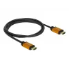 HDMI kabelis DeLOCK 85728 1,5 m A tips melns zeltains