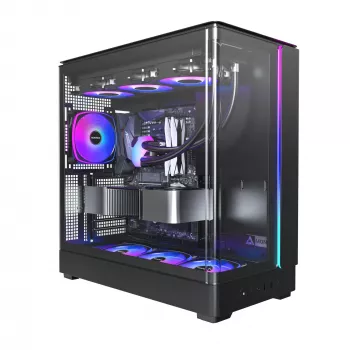 PC Case Montech KING 45 PRO Melns — micro ATX / Mini-ITX, Midi Tower