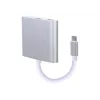 USB grafikas adapteris GEMBIRD A-CM-HDMIF-02-SV, HDMI izeja, līdz 3840×2160, sudraba krāsa, 58,5×51×11,6 mm
