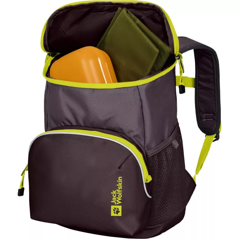 Jack Wolfskin Erlebnis Pack mugursoma - violeta/neona dzeltena, 11 L