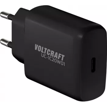 Voltcraft UC-1C20W01 USB lādētājs iekštelpām, kontaktligzdas izeja, maks. izejas strāva 3 A (VC-16809980)