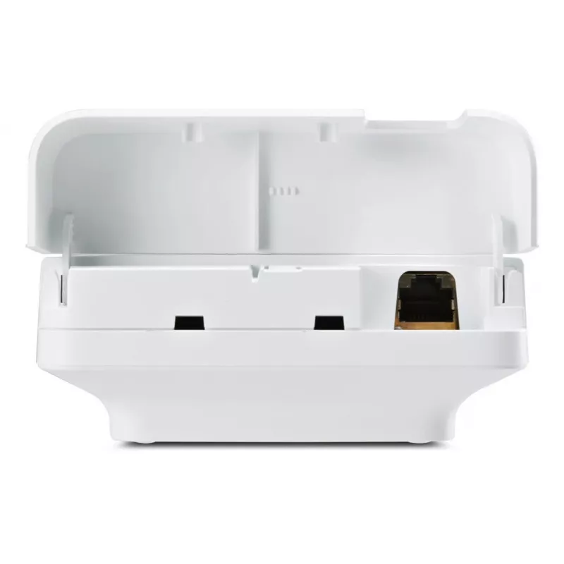 DECT bāzes stacija Gigaset N770 IP Pro — 120 kanāli, HTTPS/SIPS/SRTP/SSL/TLS, iekštelpās 50 m, ārā 300 m, balta