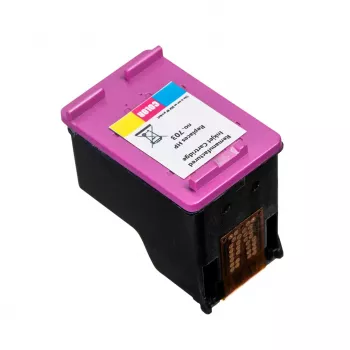 Tintes strūklas krāsu kasetne Superbulk B-H703C trīskrāsu 17 ml augsta (XL) ietilpība saderīga ar HP