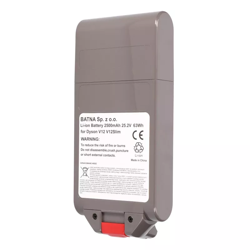 Akumulators Dyson putekļsūcējam V12, 25,2 V 2500 mAh