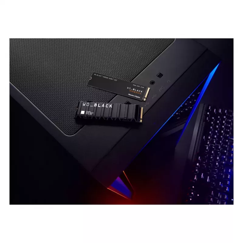WD_Melns SN850X NVMe SSD WDBB9G0010BNC - SSD - 1 TB - iekšējais - M.2 2280 - PCIe 4.0 (NVMe) - melns