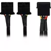 Sharkoon SATA Y strāvas adapteris 4P Molex 0,15 m melns - digitālais/datu - barošanas avots
