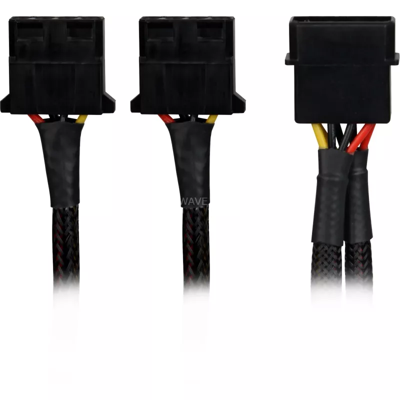 Sharkoon SATA Y strāvas adapteris 4P Molex 0,15 m melns - digitālais/datu - barošanas avots