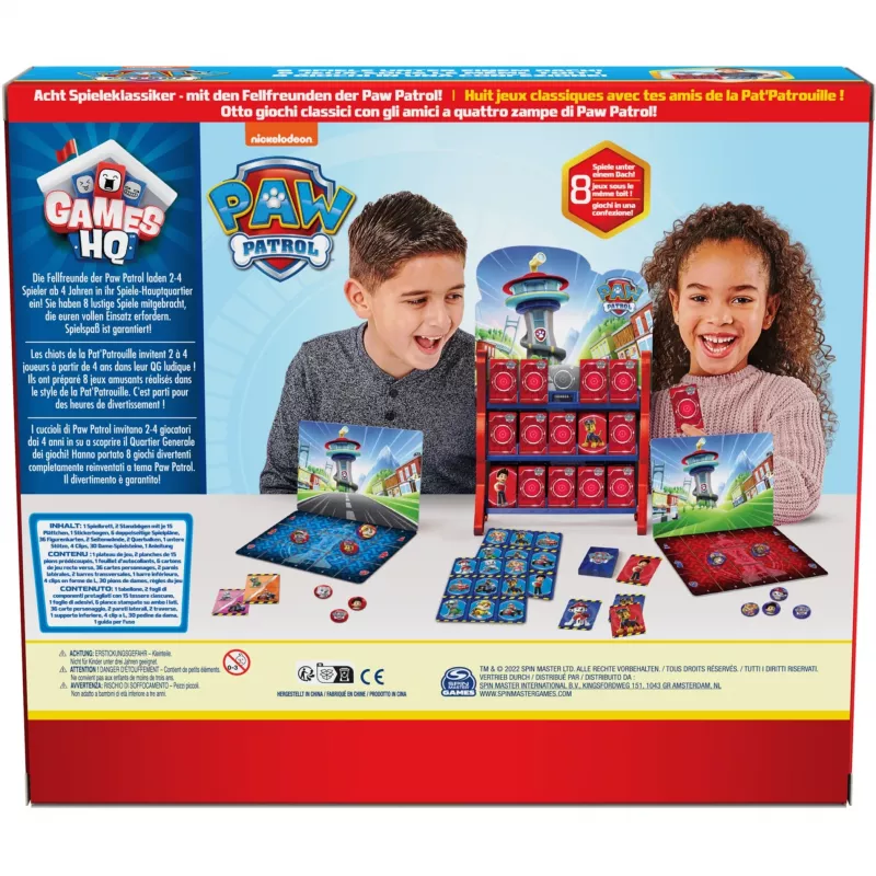 Paw Patrol: Games HQ - Spēļu kolekcija, ģimenes spēle