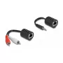 DeLOCK 87859 audio kabelis RJ-45 RCA 3.5mm Melns Sarkans Balts
