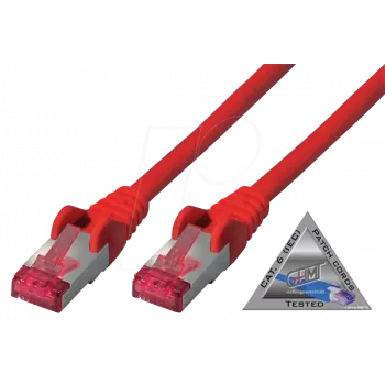Tīkla kabelis ShiverPeaks BS75711-A1.5R sarkans 1,5m Cat6a S/FTP