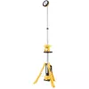 Stāvošs darba lukturis DeWalt DCL079-XJ LED 3000 lm, pārnēsājams, melns/dzeltens, darbināms ar baterijām, 11 h darbības laiks