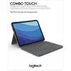 Korpuss ar tastatūru Combo Touch US iPad Pro 11 1.,2.,3. paaudze pelēks