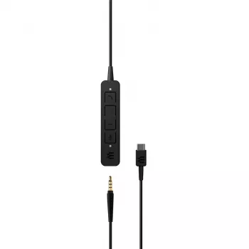 EPOS ADAPT 165 USB-C II austiņas ar vadu galvas lentes tipa biroja/zvanu centram USB Type-C melnas
