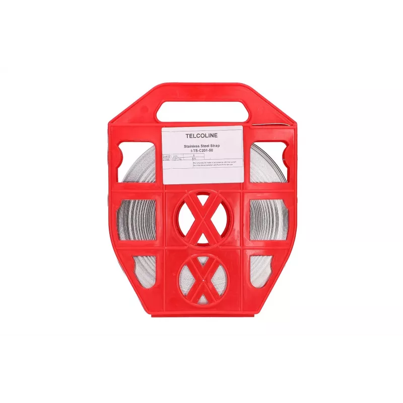 Extralink SS201 nerūsējošā tērauda lente 0,7 mm stiprināšanai uz elektrības stabiem, 10 mm x 0,7 mm, 50 m
