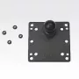 RAM Mounts 100x100mm VESA plāksne ar lodveida savienojumu, melna, 121mm