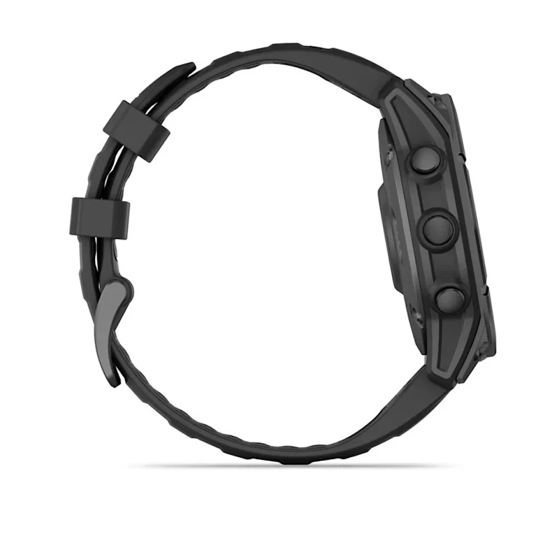Garmin Fenix E 3.3 cm (1.3) AMOLED 47 mm Digital 416 x 416 pikseļi Skārienekrāns Melns Wi-Fi GPS (satelīts)