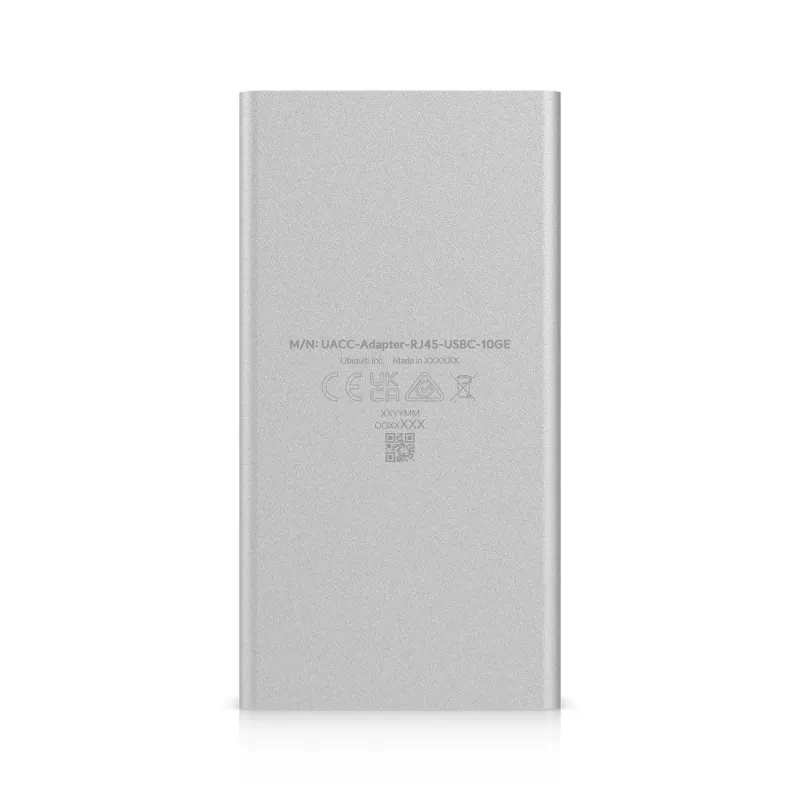 Ethernet adapteris UBIQUITI UACC-Adapter-RJ45-USBC-10GE, USB‑C uz RJ45, 10 Gbps, melns/pelēks