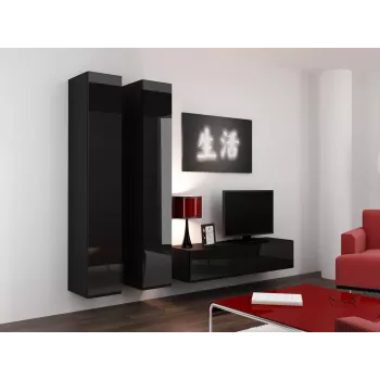 Cama slēgts Skapis VIGO '180' 180/40/30 melns/melns glancēts