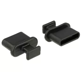 Ligzdas drošības vāciņš DeLOCK 64013 USB Type-C Melns