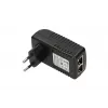 PoE barošanas bloks Extralink POE-24-12W 24V 0.5A 12W iekštelpu sienas kontaktdakša, melna