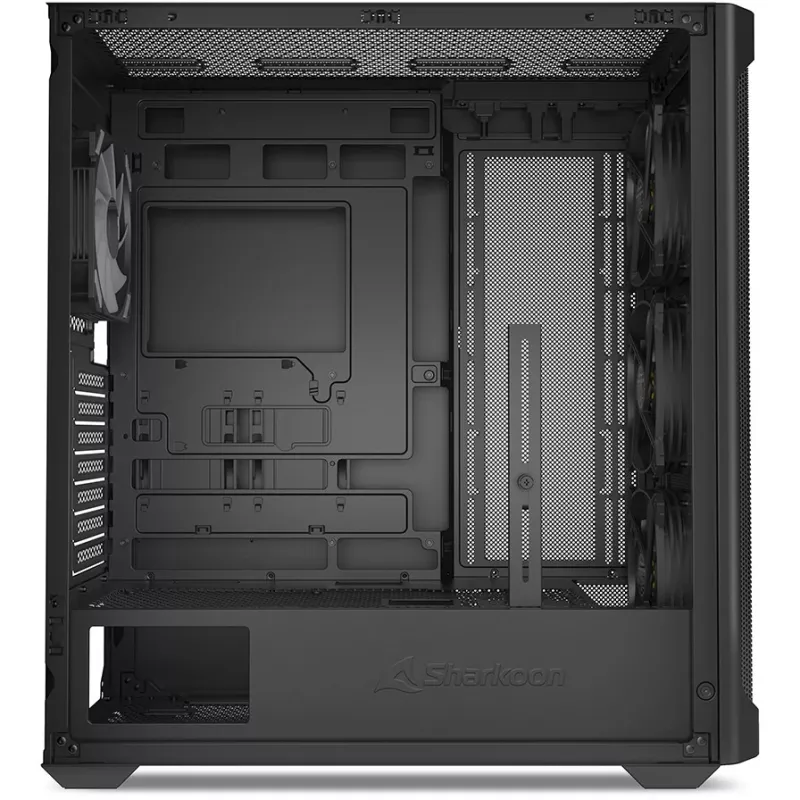 PC korpuss Sharkoon AK4W RGB Strip Midi Tower melns
